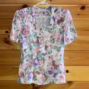 Women’s vintage Sheri Martin top and skirt set